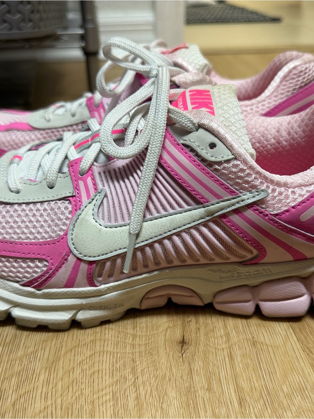 Nike Pink and White Athletic Sneakers